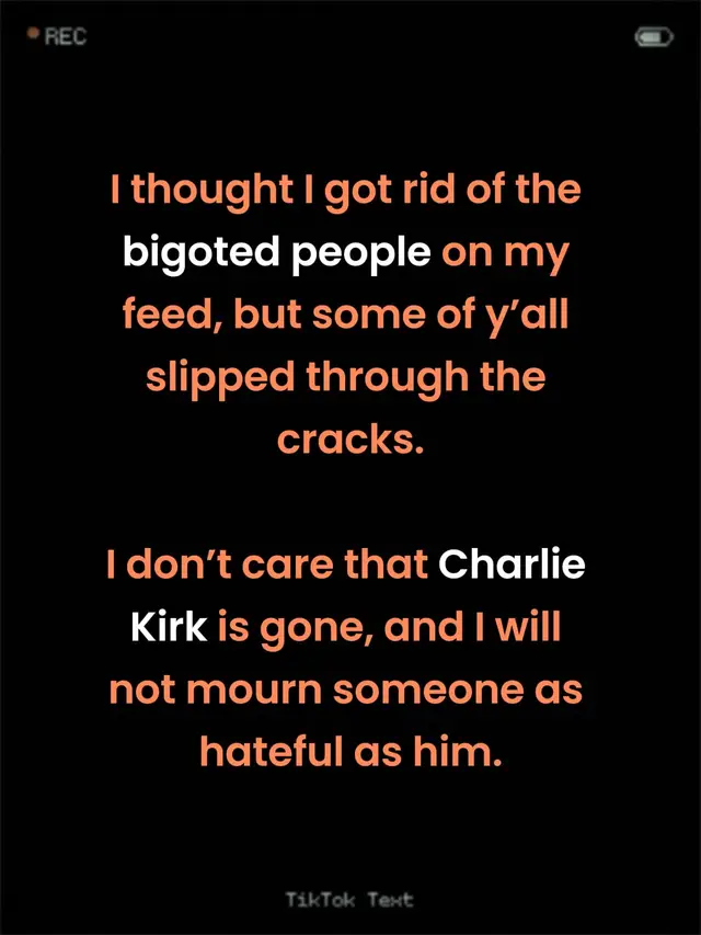 clean out, express your feelings here #bluedot #politics #charliekirk #trump #morals 