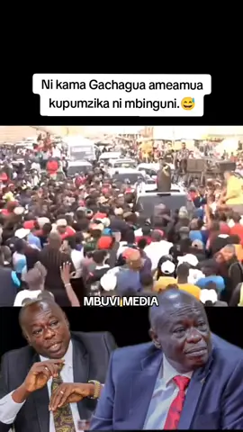 Ni kama Gachagua ameamua kupumzika ni mbinguni.😅 Gachagua speech today at Githurai.