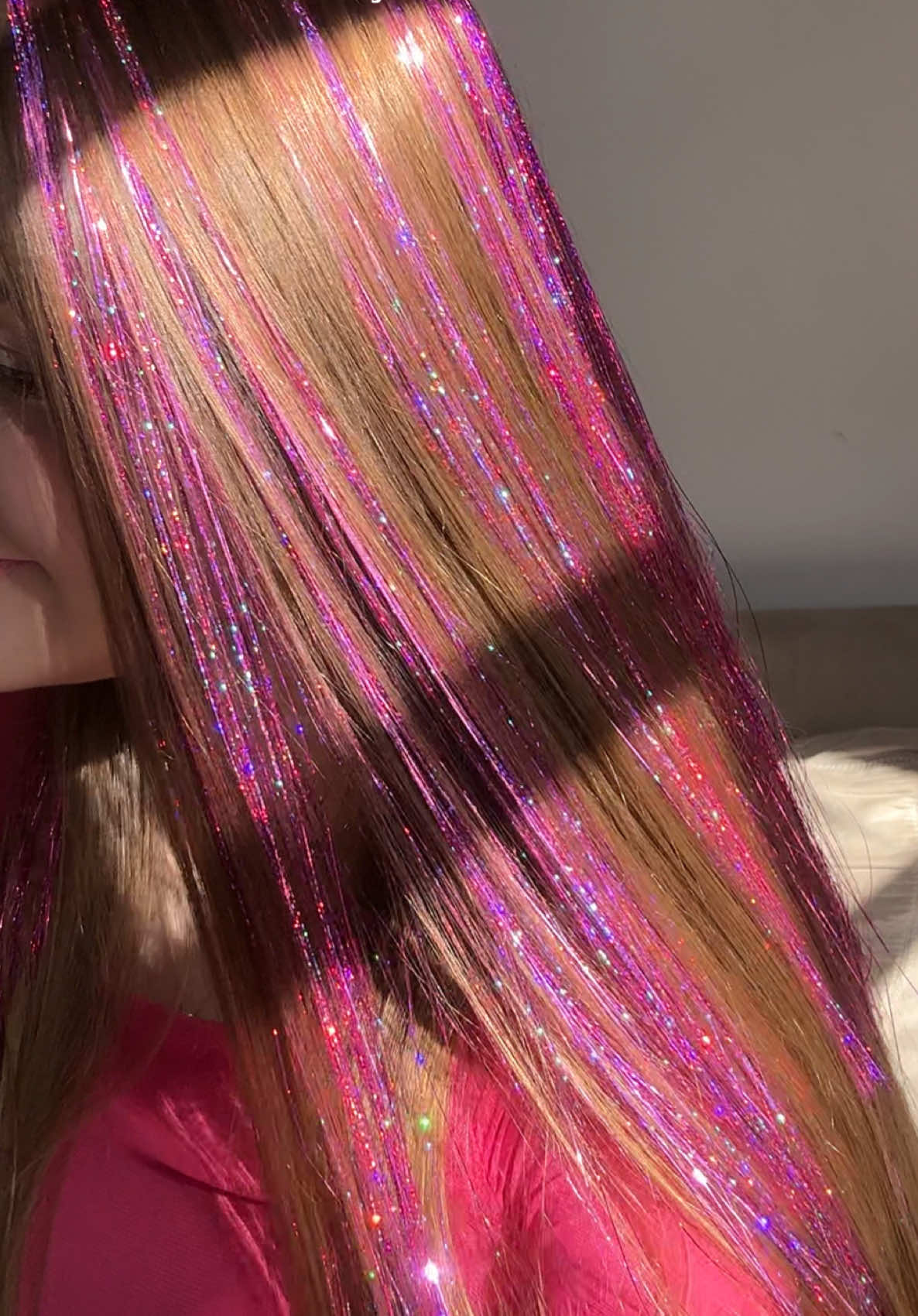usariam? 💖✨ tutorial: @louise 💕  ID das mechas no mercado livre: 1LUIS6-J5ZQ #tinselhair #cabelorosa #mechas #MercadoLivreModa #OMelhorDaBeleza @Mercado Livre Moda   