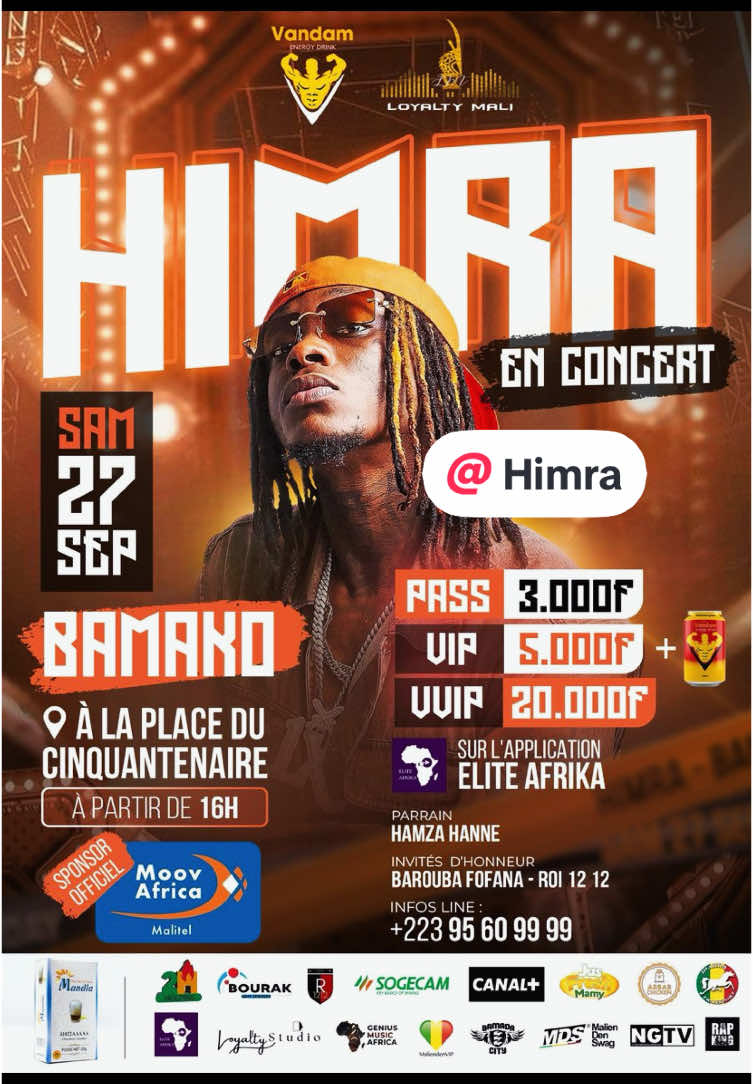 HIMRA en concert exceptionnel à Bamako 🎤✨ 👉 Ne manquez pas ce show explosif avec des invités de prestige ! #tiktokmali223🇲🇱 #Bamako #Mali 