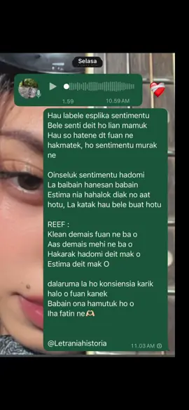 Cover nine20 :” SENTIMENTU MURAK” Klean demais fuan ne ba o, aas demais mehi ne ho o, hakrak hadomi deit mak o estima deit mak o🫶🏻 #girlguitarist #tiktoktimorleste🇹🇱🐊foryoupage #coversong #xybca #4u #letraniahistoria #saraimagno #finggerstyle #fypage #guitarcover 