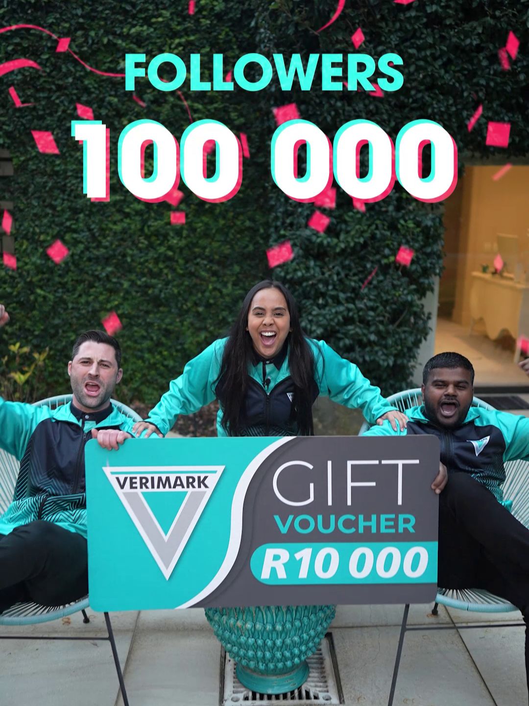 Road to 100K 🥳🎉 We did it! 100,000 TikTok followers and it is all thanks to you, our VeriFans 🫶 Every follow, comment and share got us here and we could not be more grateful. The big moment has arrived… congratulations to @caitlyn.garbade, winner of our final R10,000 Verimark voucher! 🎁✨ Thank you for being part of the Road to 100K. This milestone is one we will never forget. #Competition #Verimark #Giveaway #RoadTo100K #SouthAfrica #WinWithVerimark
