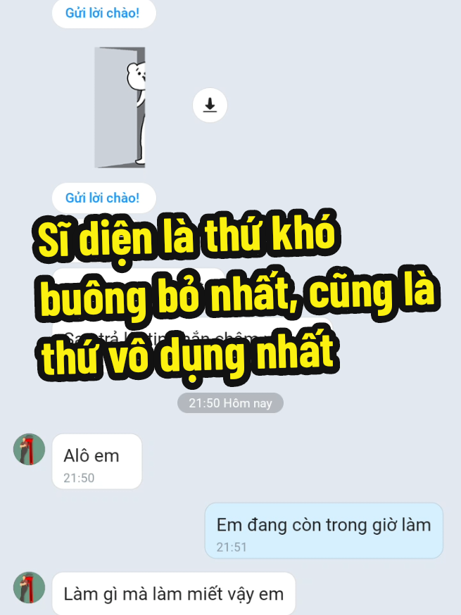 Sĩ diện là thứ khó buông bỏ nhất, cũng là thứ vô dụng nhất