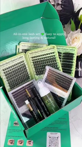 DIY lash kit s#clusterlashes#diylashes#lashkit#diylashextension#dealsforyoudays #fyp #foryou#keyholmes #tiktokshop#summersale #tiktokmademebuyit #trending#musthave #viral #giftideas #tiktokshopspringglowup