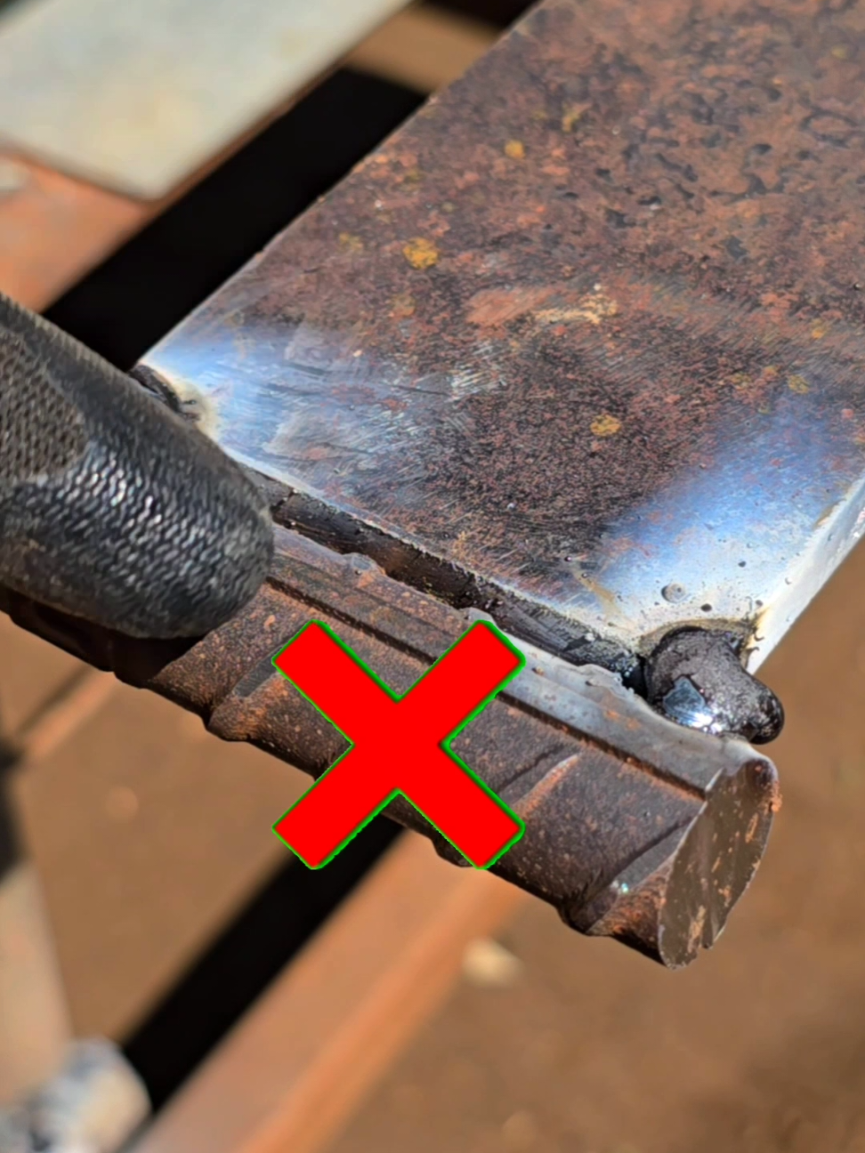 good and correct root welding techniques for welding steel plate to iron rebar #welder #welding #metalwork #fabrication #weldingthinmetal 