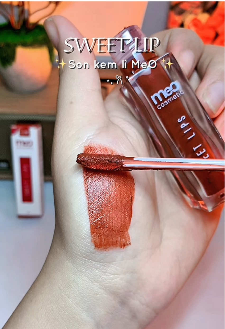 Son kem lì MeO màu xinh lắm nha #son #sonli #mypham #xuhuong #viral 