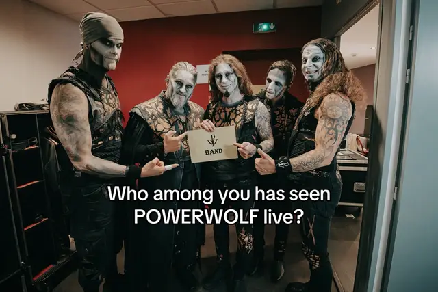 Who among you has seen this band live? In just a few days we’ll put on the stage clothes once again to celebrate the holy heavy metal mass across North America! #powerwolf #live 
