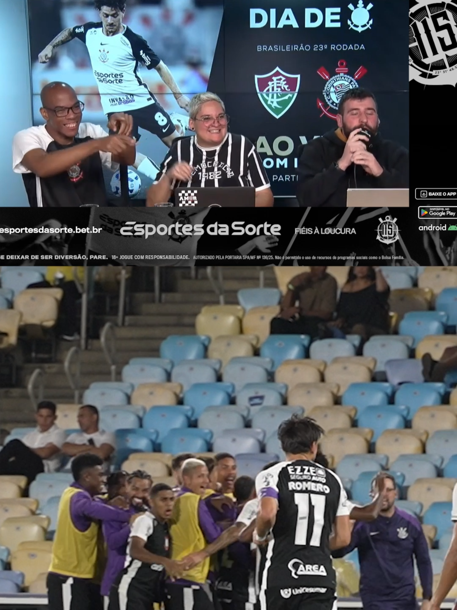 O gol de ontem é um oferecimento de Esportes da Sorte! 🖤🤍 Confira como foi a narração do Dia de Corinthians no gol do Matheuzinho! ⚽️ Inscreva-se na Corinthians TV 👉🏽 www.youtube.com/@corinthians   #VaiCorinthians #TorcidaTikTok #TikTokEsportes