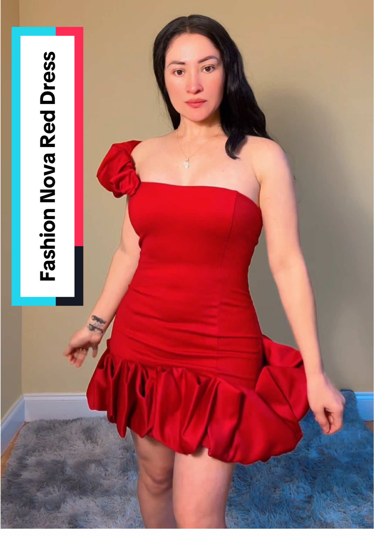 Fashion Nova Red Dress #reddressgirl  @Fashion Nova #melkyn #fashiondress #fall #fallfashion 