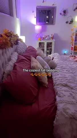 The coziest bedding for fall from #bedsure 🤭🍂 @Bedsure #fyp #bedding #fallbedding #ElevatedHome 