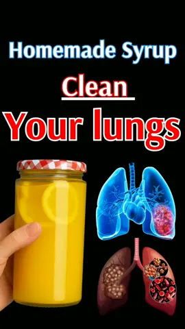 Homemade Syrup For Clean Your lungs #lung #lungs #hepatitis #liverdisease #fattyliver 
