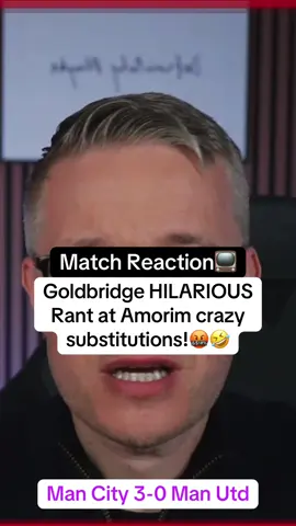 Mark Goldbridge reacts to Manchester City 3-0 Manchester United rant about Ruben Amorim’s substitutions [Credit: United Stand] #markgoldbridge #manchesterunited #manchestercity #manchesterderby #rubenamorim 