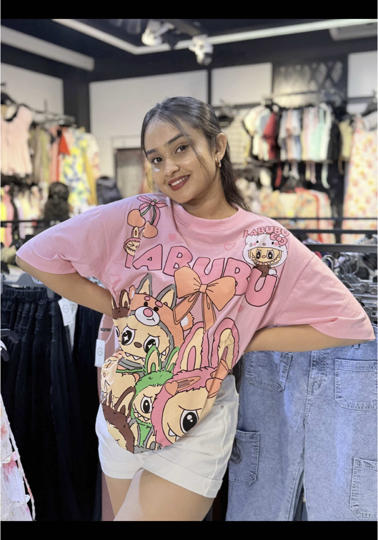 • Labubu t shirt oversized Visit our showrooms Kadawatha & Ragama Call us on 0760398071 DM for online orders #nova #vindy #imported #trendy #fashion #kadawatha #ragama #bangkok 
