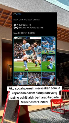 FT #EPL  MAN CITY 3-0 MAN UNITED ⚽️ PHIL FODEN 18' ⚽️⚽️ ERLING HAALAND 53', 68' MANCHESTER IS BLUE #manchesterunited #manutd #manchesterunitedfans #army 