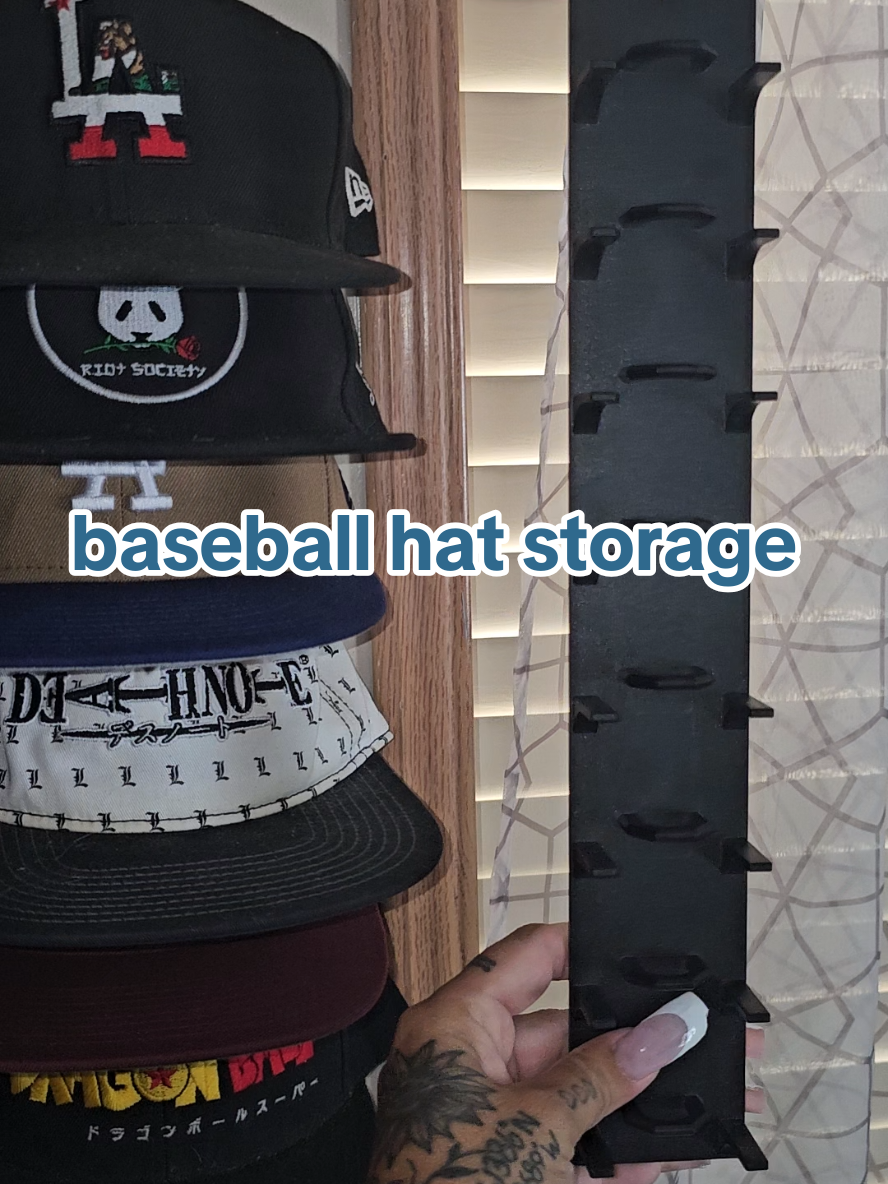 #baseballhat #hatorganizer #wallmount #hatstorage #organizer 