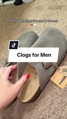 Men’s memory foam clog shoes - also comes in women’s sizes. Perfect for fall. #mensshoes #clogshoes #memoryfoam #clogshoesforwomen #fallshoes 