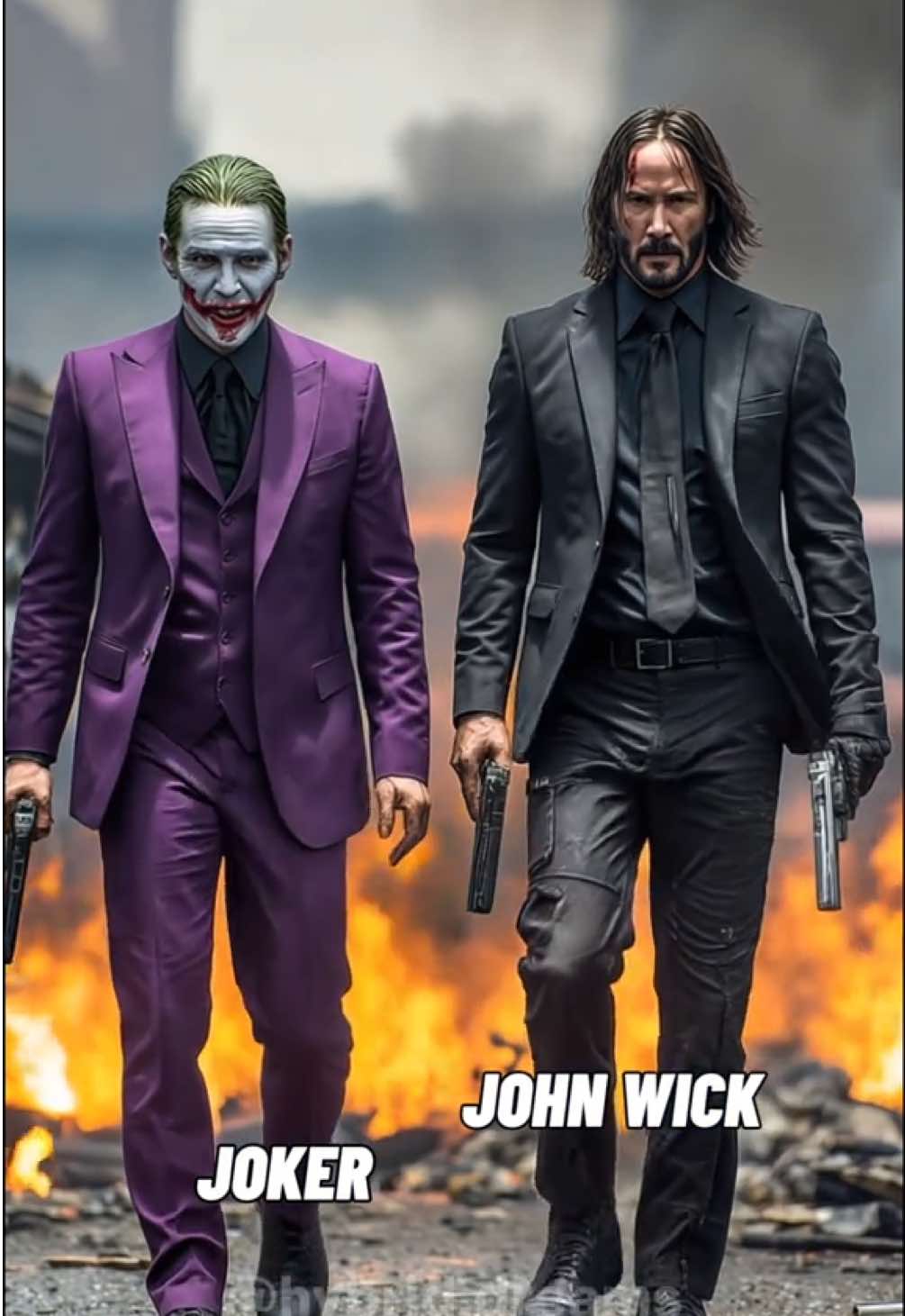 Partie 14 | JOKER X JOHN WICK 🔥  #johnwick #joker #keanureeves #hybrid #aifusion