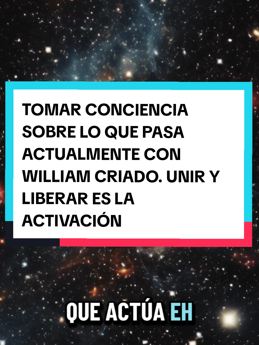 📳 Antes que nada míl disculpas por la demora, anduve ocupado y se me complicado bastante subir nuevo contenido. Ya tengo todo preparado para el próximo video, tomar conciencia hará que todo esto se termine de una vez para que William deje de jugar con la gente y les siga sacando el dinero a costillas de otros, mañana hablaré sobre los reptiles controladores. #interdimensional #espiritualidad #descubiertowilliamcriado #universo 