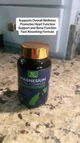 Magnesium 12-IN-COMPlEX by RAPKTIA Supports overall wellness, promotes heart function, supports nerve and bone function, sleep faster & deeper, and fast absorbing function. #wellness #healthy #sleep #Lifestyle #Fitness @RAPKTIA LABS 