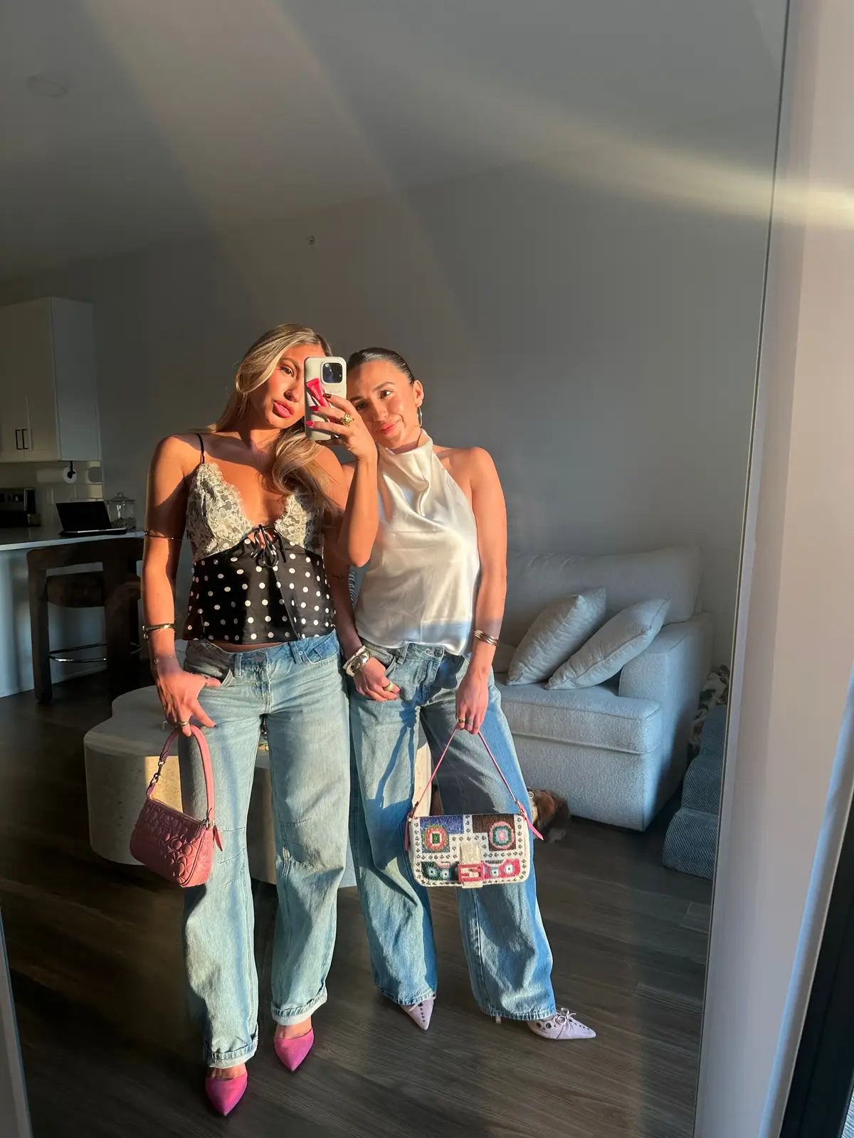The other night w @felicianaotano 🫶 #kansascity #kc #kansastiktok #kcmo #gno #nightout #kcnightlife #nightout #cocktails #girls #BestFriends #outfitinspo #outfitideas #abercrombie @abercrombie #AbercrombiePartner #fitcheck #fyp #fypシ゚viral #fypシ #foryoupage #outfitcheck 