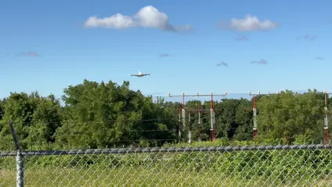 MASSIVE a380 landing at yyz #fyp #fypシ #a380 #emirates #toronto 