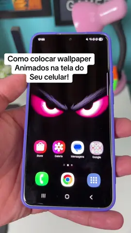 Como colocar wallpaper animados na tela do seu celular #dicas #celulares #android #truques #tiktok 