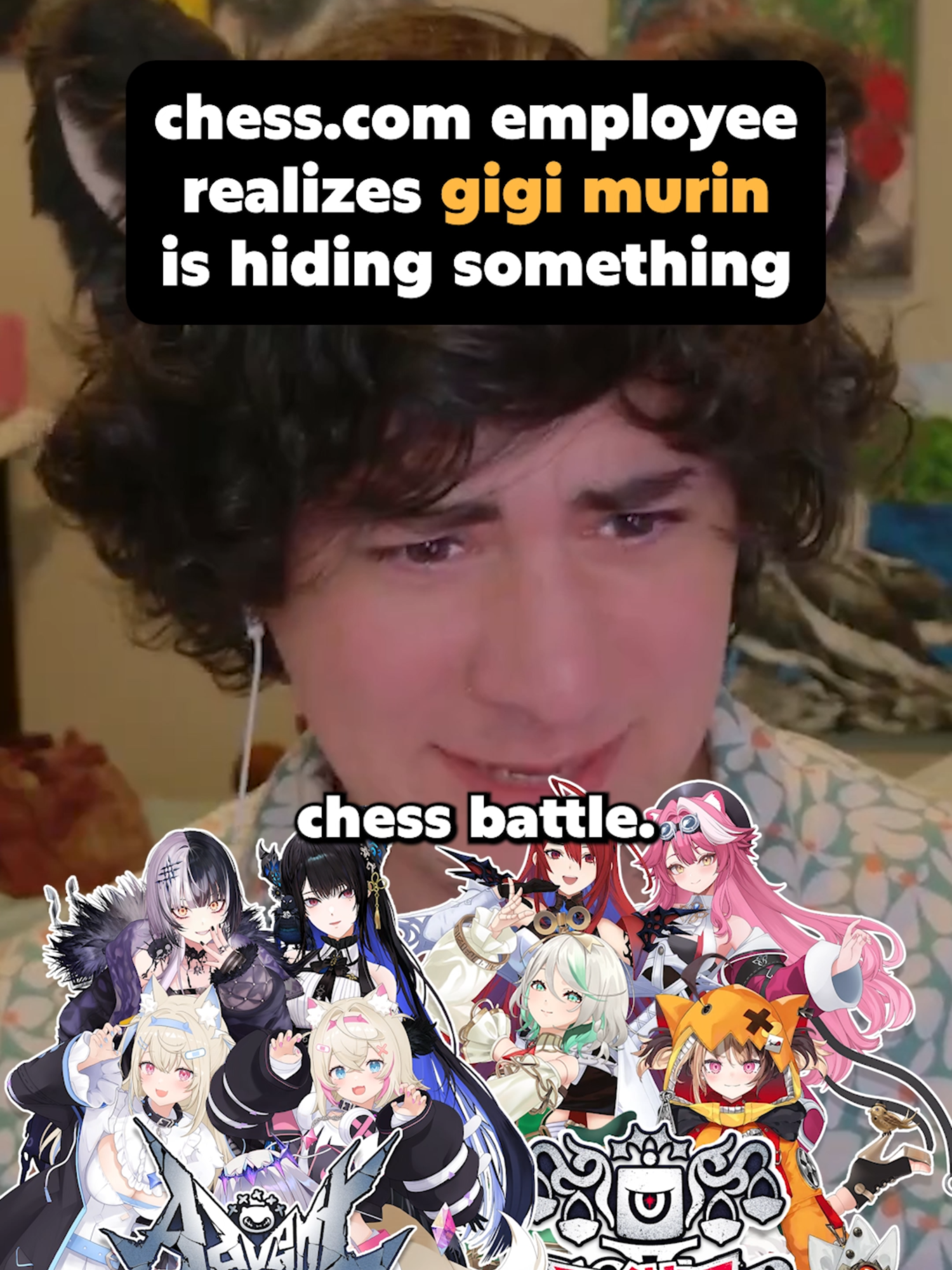 i'm 2000 elo on chess.com (top .2% of players). gigi murin is SHOCKINGLY good. i'm onto her. #gigimurin #hololive #hololiveclips #hololiveen #chesstok #chess #chessmaster #vtuber #vtuberclips #streamer #streamerclips #hololiveenglish #hololivememes #xyzcba