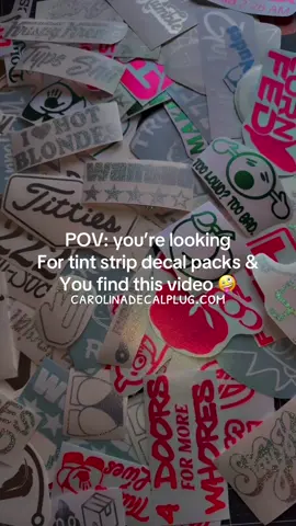 Tint Strip Packs are RESTOCKED! #tintstrippack #decalpack #fypシ #xyzbca #sabthedecalplug 