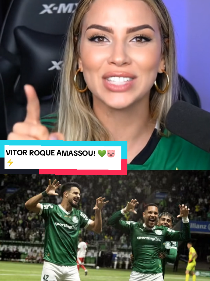 VITOR ROQUE DESTRÓI O INTER! 🐷💚 TRÊS GOLS DO MENINO!⚡🔥#palmeiras #vitorroque #futebol #futebolbrasileiro #palmeirasminhavidaevoce 