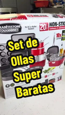 🍳🥘 Renueva tu cocina con el Granitestone 20pc Kitchen In A Box, el set completo para preparar cualquier receta. ✅ Incluye ollas, sartenes, utensilios y más ✅ Revestimiento antiadherente reforzado con granito ✅ Resistente, fácil de limpiar y apto para todo tipo de estufa ✅ Ideal para principiantes o chefs en casa #Granitestone #KitchenSet #CookwareEssentials #HomeCooking  #creatorsearchinsights @Granitestone 