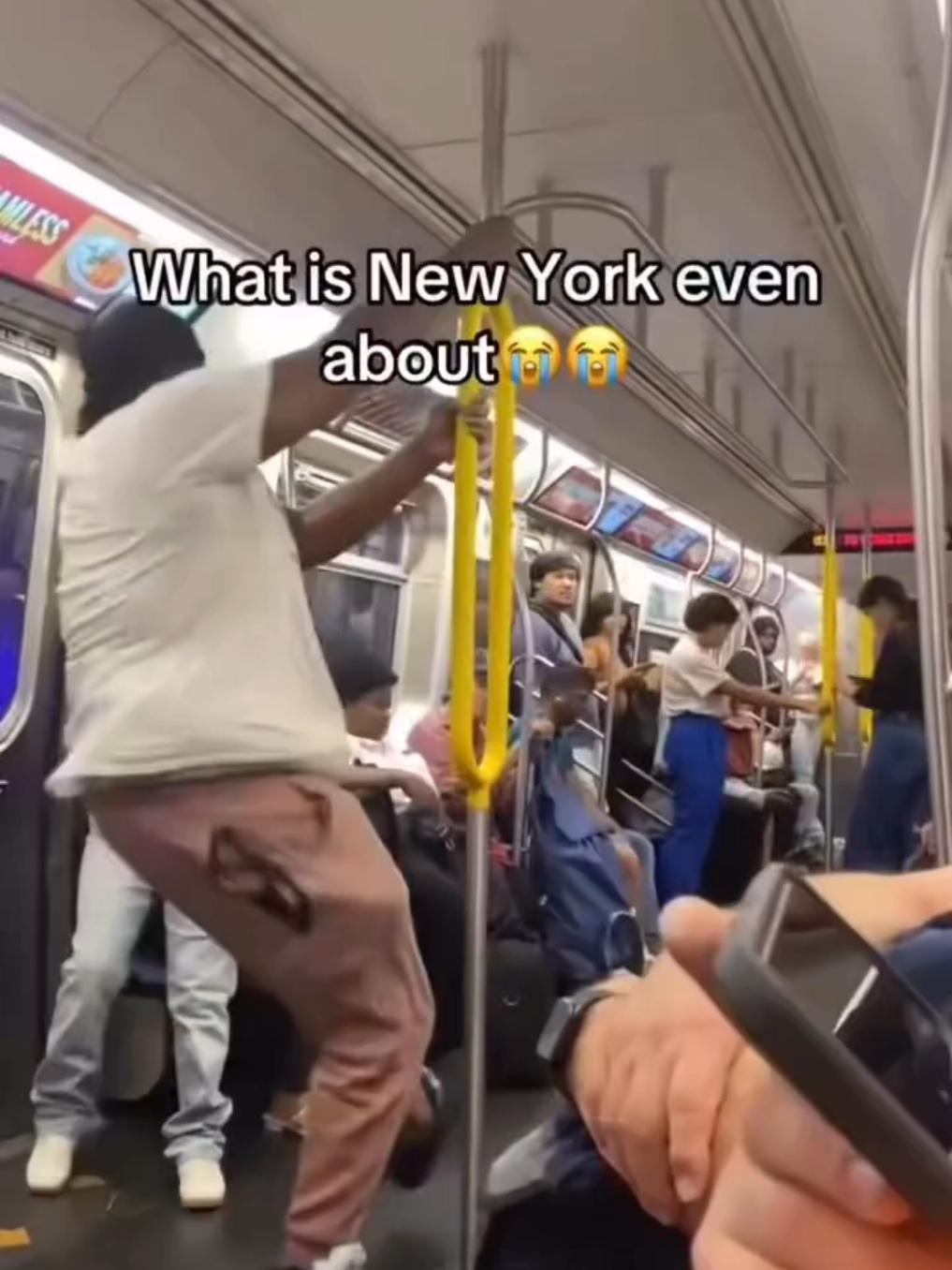 Subway Dance fail #popular #foryoupage #subway #newyork #fail 