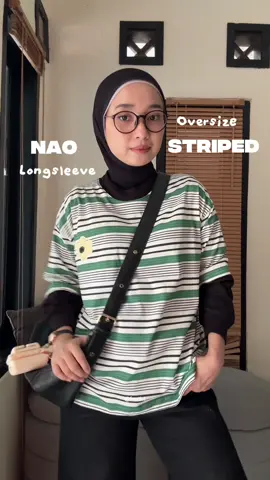 Aku dan kaos kece #kaosstripe #stripeshirt #longsleeve #longsleeveshirt #atasankaos 