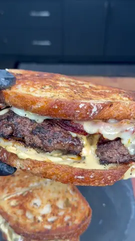 Patty Melts made on the griddle #food #bbq #cooking 