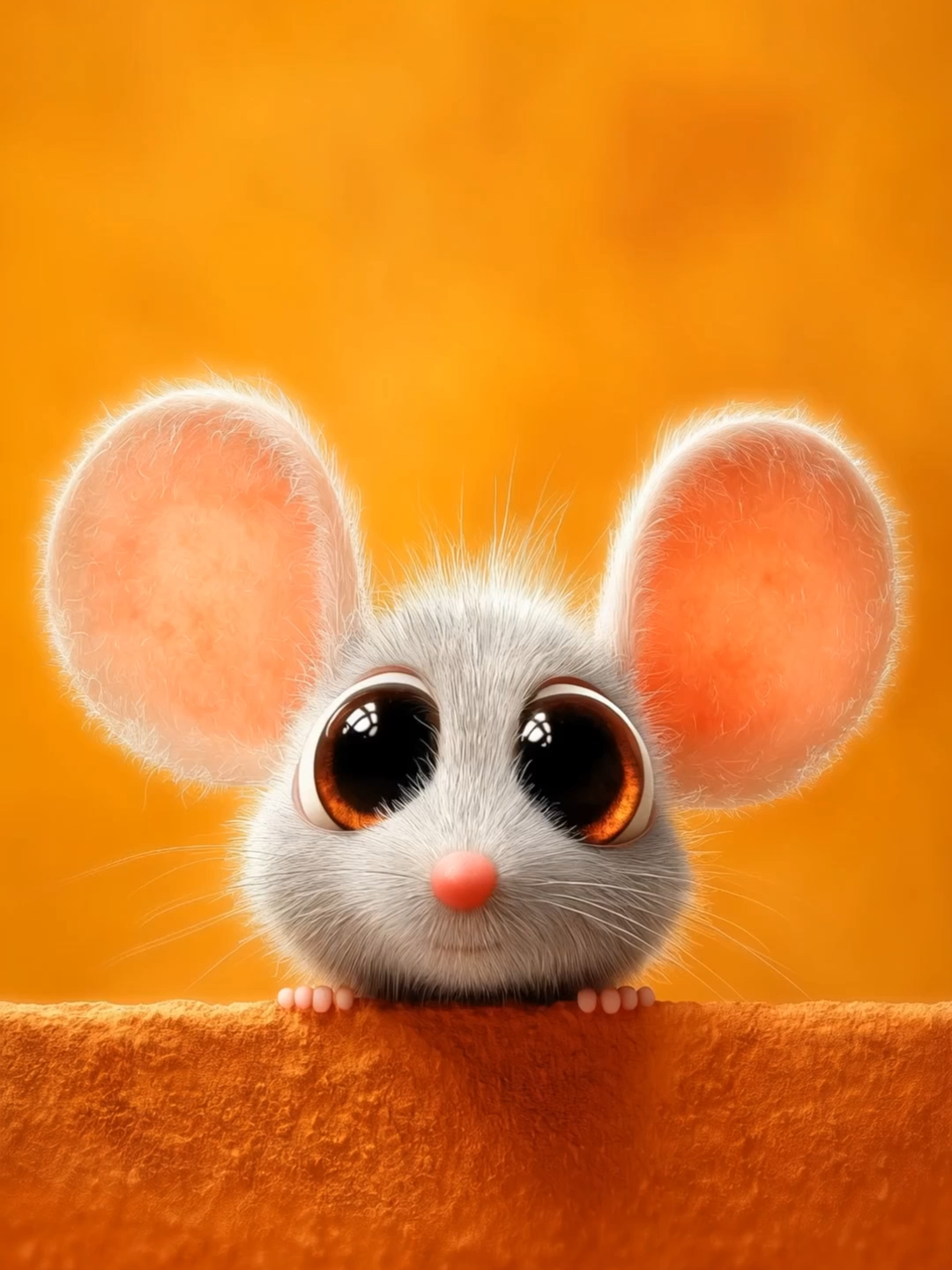 Live Wallpaper | Who Ate My Cheese?  #cutemouse #adorable #livewallpaper #cartoonstyle #bigeyes #tinyanimal #kawaiivibes #wallpapervideo #ai #phonewallpaper #peekaboo