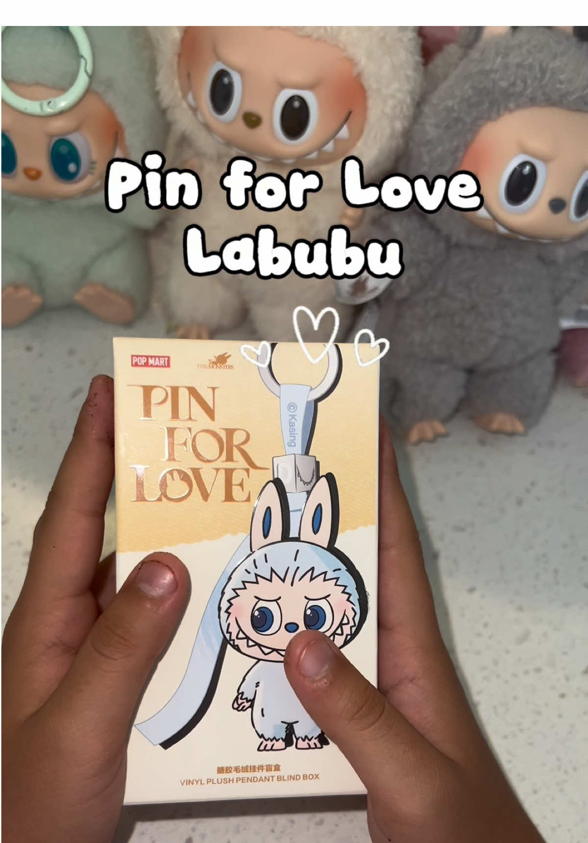 New mini labubu. Pin for love Unboxing ❤️@POP MART #labubu #pinforlove #unboxing #popmart #fyp 