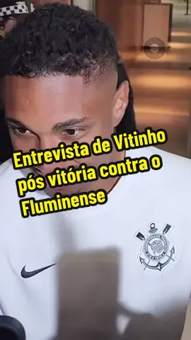 Entrevista de Vitinho pós vitória do Corinthians sobre o Fluminense no Maracanã 📹 Meu Timão #vitinho #maracana #corinthians #timao #vaicorinthians 