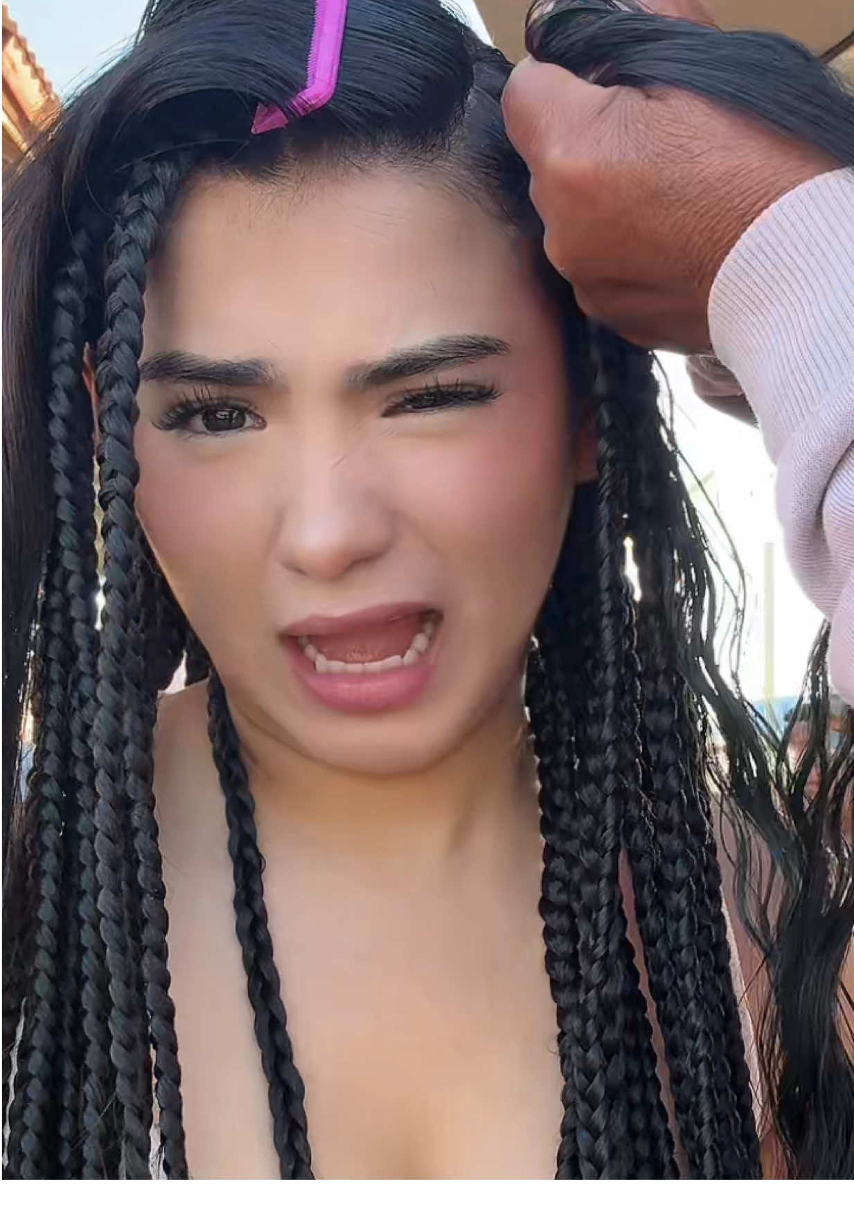 Me gustaron mis trenzas 