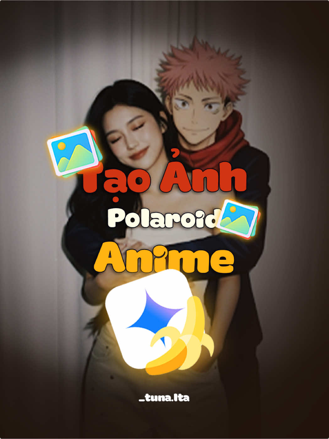 Prompt Tạo Ảnh Polaroid với nhân vật Anime bằng Gemini... #anhtuna #tutorial #gemini #polaroid #anime 