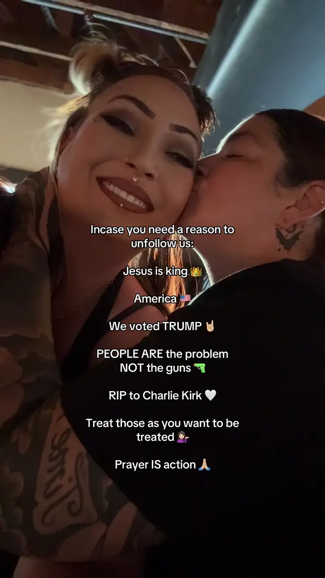 We just want to let everyone know we are followers of Christ and love our country. We will continue to fight and push back against those who have lost their way. We pray for others and this country and for all of those who have hearts full of hate and anger. Just because we are a lesbian couple that does not shake our foundation or faith. Please unfollow us if you have any negative opinions or would like to leave hate comments on our posts.  Love, Amanda and Amy.  #fyp #foryoupage #wlw #christiantiktok #viral 