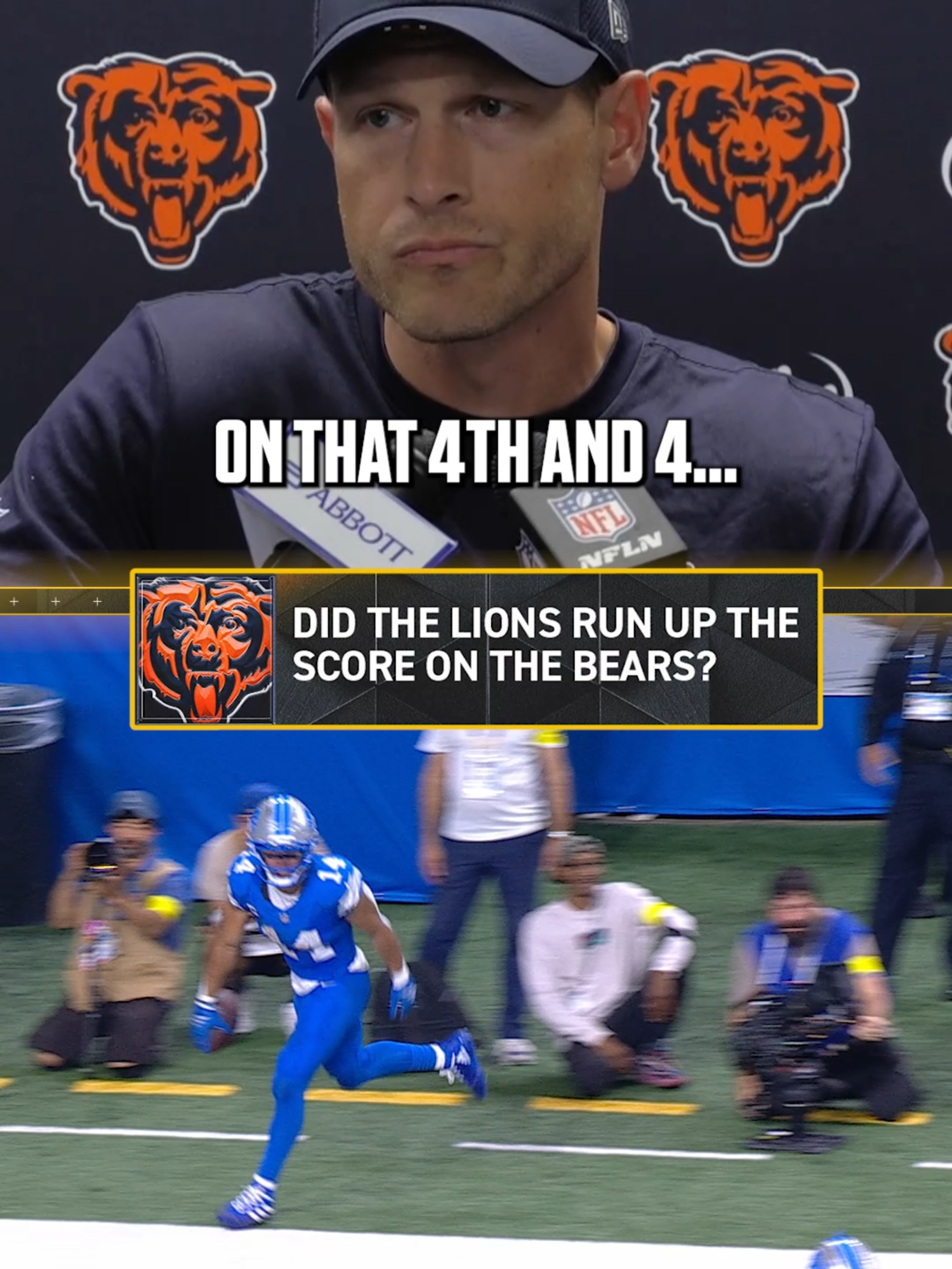 Here's what Ben Johnson had to say about the matter #nfl #chicagobears #detroitlions