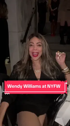 She’s an icon, she’s a legend, and she IS the moment!! We caught up with #WendyWilliams at the Bach Mai show. #NYFW 