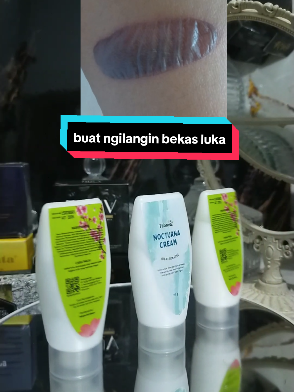 aku pakai ini buat bekas lukaku #creambekasluka #taboya #bekasluka #darkspots 