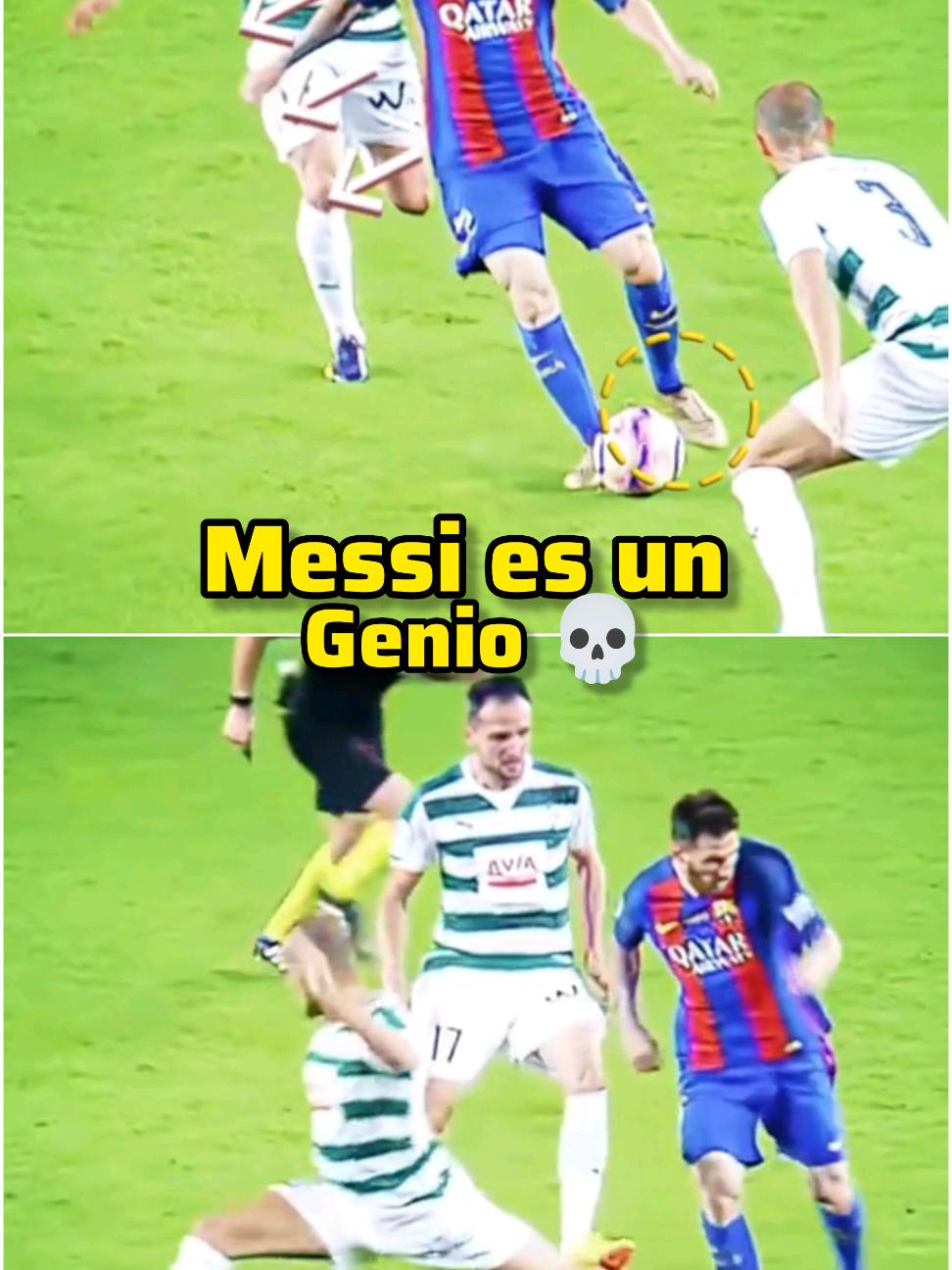 Messi juega ajedrez con defensas: mira cómo los engaña en milésimas #MessiMaestro #IngenioFutbolero #RegateMental #GenioDelDrible #FútbolArte #Inhumano #TikTokFútbol 