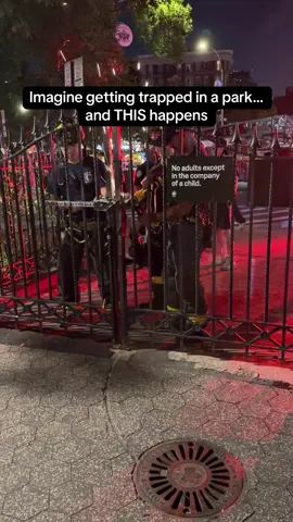 no more parks #nyc #fyp #park #trapped #firefighter 