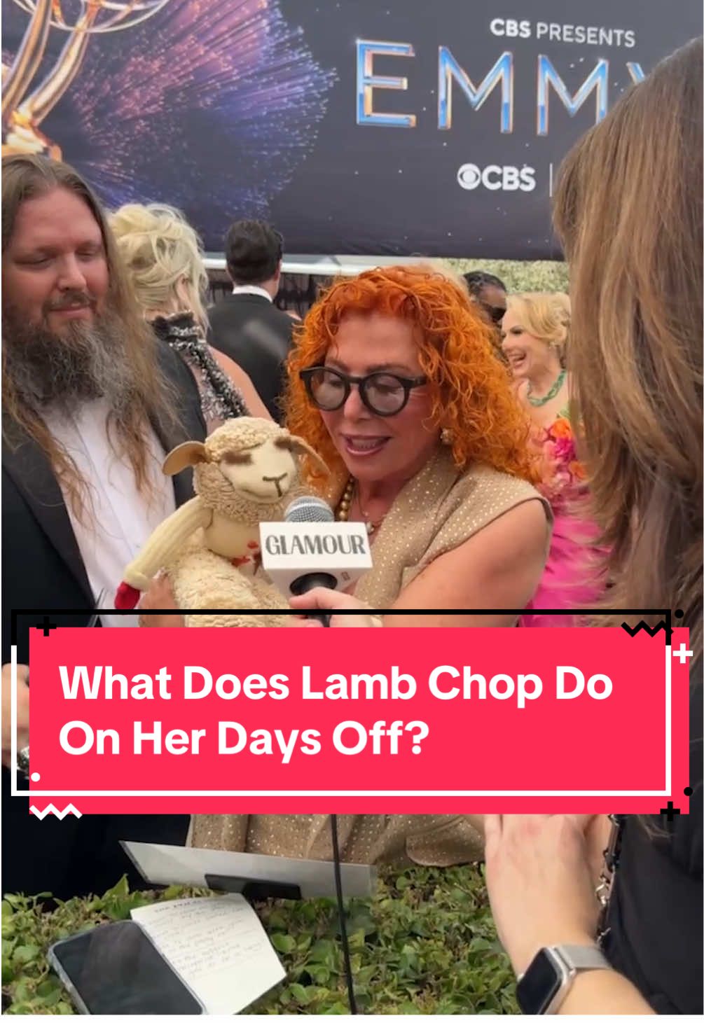 What does #LambChop do on her days off? Well, Lamb Chop herself has one answer, but Mallory Lewis, #ShariLewis' daughter, has a different one. #Emmys #2025Emmys
