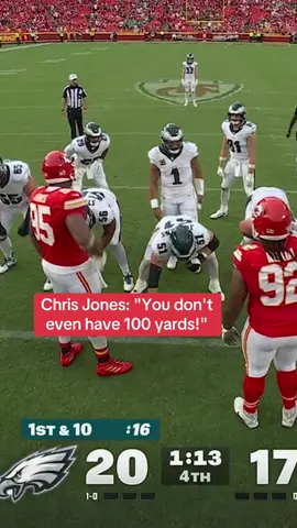 Hurts with the last laugh 😅 (📺 FOX) #jalenhurts #eagles #chiefs #football #nfl 
