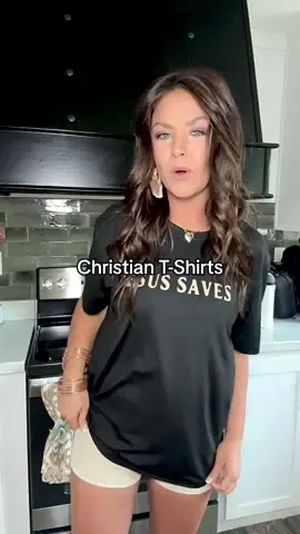 I LOVE these tees! 🫶  #christiantok #christiantees #tiktokshopcreatorpicks #jesuslovesyou #elevatedhome 