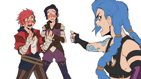 The audio fit them too well i had to animate it #Arcane#jinx#vi#caitlyn