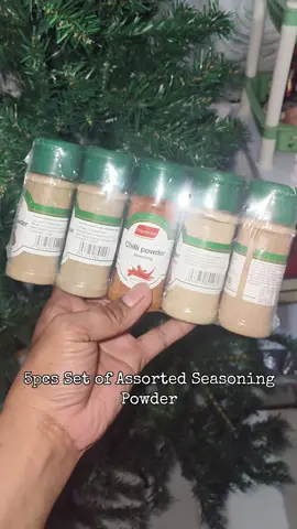 5pcs Set of Assorted Seasoning Powder #pepper #seasoningpowder #spices #seasoning #condiments 