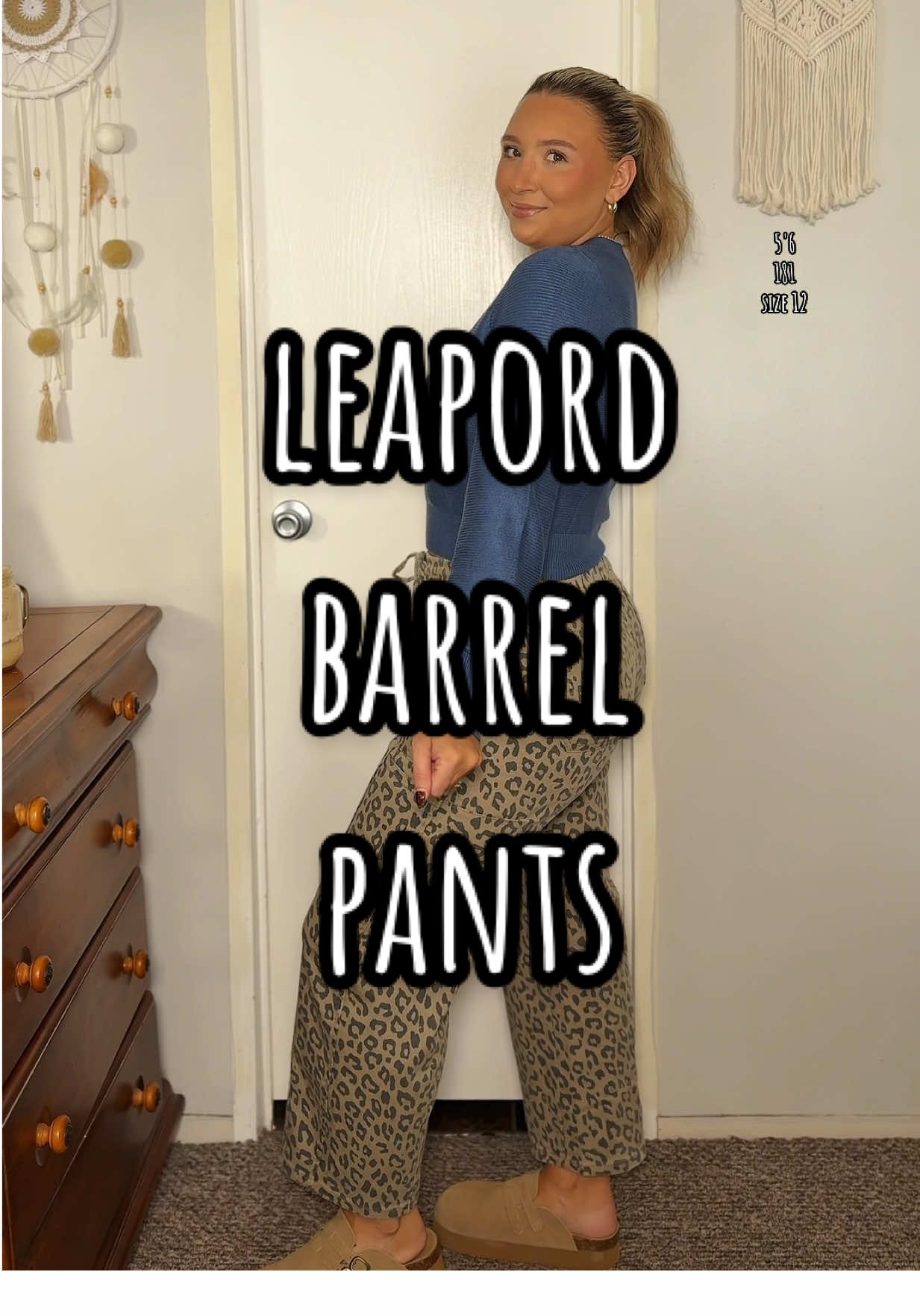 Im in between a 10-12 and did a 12! Not a ton of stretch so glad I did 🫶🏼 #barreljeans #leapordprint #barrelstyle #fallfashion #falloutfits 